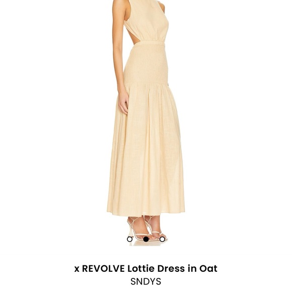 SNDYS Lottie Dress in Oat - Picture 3 of 3